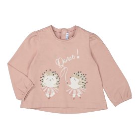 Mayoral L/S T-Shirt with Hedgehog Dance Print Style 2053 - Blush