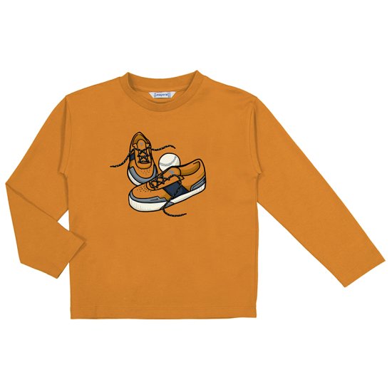 Mayoral L/S T-Shirt with Sneaker Print Style 4040 - Carrot