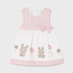 Mayoral Candy Pink Rabbit Detail Dress Style 1804