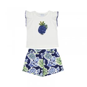 Mayoral Pineapple Top & Shorts Set Style 3263 - Ink