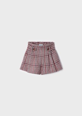 Mayoral Plaid Shorts Style 4216 - Orchid