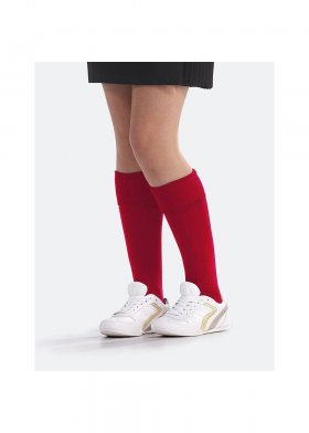 Plain Red Sports Socks