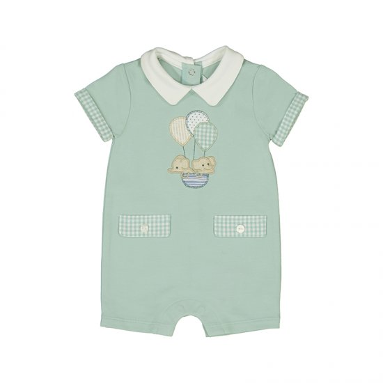 Mayoral Sleepsuit with Collar and Elephants Style 1724 - Jade