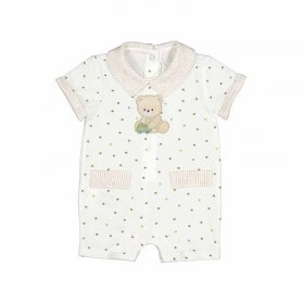 Mayoral Sleepsuit with Collar and Teddy Style 1724 - Natural