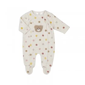 Mayoral Spotty Bodysuit with Teddy Applique Style 2779 - Milk