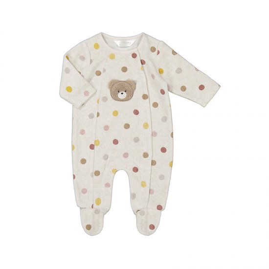 Mayoral Spotty Bodysuit with Teddy Applique Style 2779 - Milk