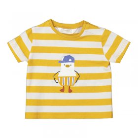 Mayoral S/S Striped T-Shirt Seagull Style 1003 - Corn Yellow
