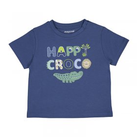 Mayoral Happy Croco S/S T-Shirt Style 1023 - Indigo