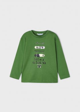 Mayoral L/S T-Shirt with Skateboard Print Style 3026 - Green