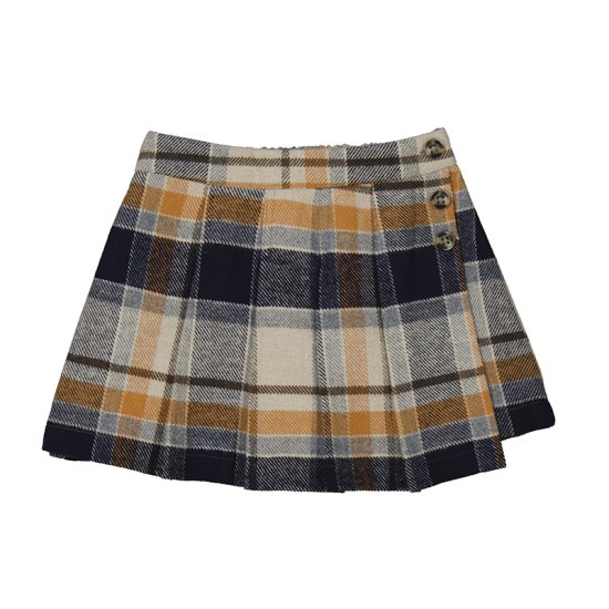 Mayoral Tartan/Plaid \'Skort\' Style 4909 - Navy