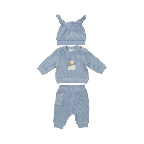 Mayoral Three Piece Cord Jogger Set Style 2626 - Sky