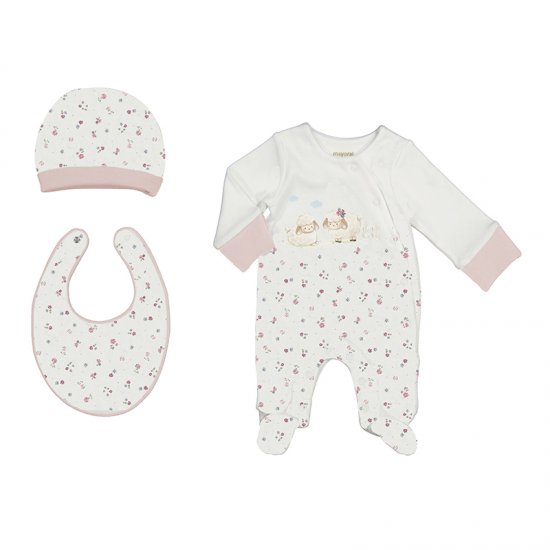 Mayoral 3 Piece Gift Set Style 9516 - Baby Rose