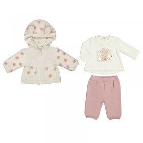 Mayoral 3 Piece Jacket/Jogger/T-Shirt Set Style 2612 - Blush