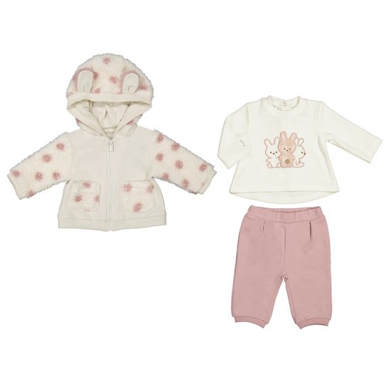 Mayoral 3 Piece Jacket/Jogger/T-Shirt Set Style 2612 - Blush