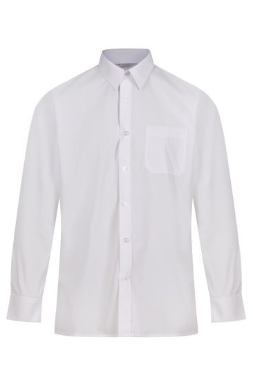 Boys White Long Sleeved Shirt Twin Pack