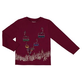 Mayoral Glow in the Dark L/S T-Shirt Style 4077 - Maroon