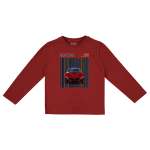 Mayoral Long Sleeved Car Print T-Shirt Style 4081 - Red